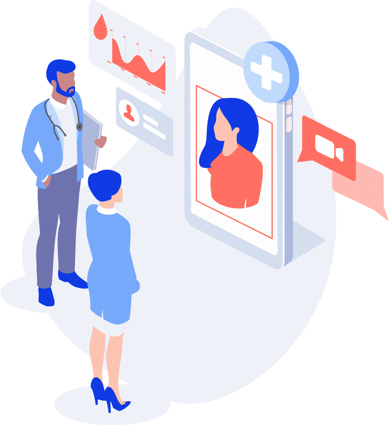 Samen ontwikkelen — illustratie van samenwerking